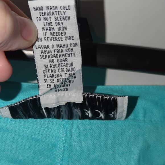 2/$20 NWT Sag Harbor Aqua Cropped Pants w/ Beading - Size 20W 0175 - Picture 5 of 7